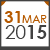 31-Mar-2015